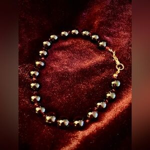 Vintage Garnet Bead Bracelet